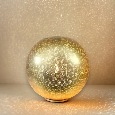 Moroccan Brass Table Lamp | Handcrafted Moroccan Floor & Bedside Lamps (TL 1010)